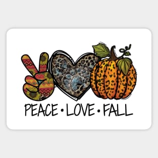 Peace love Fall Magnet